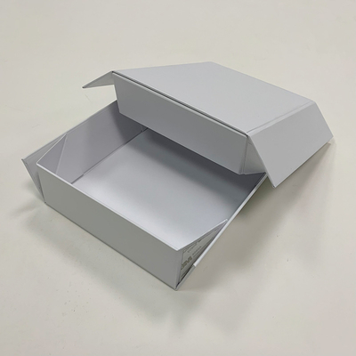 Custom Packaging 2 Pieces Creative Design Recyclable White Two Piece Cardboard Gift Box Foldable Clothing Box Custom Packaging Flat Shipping